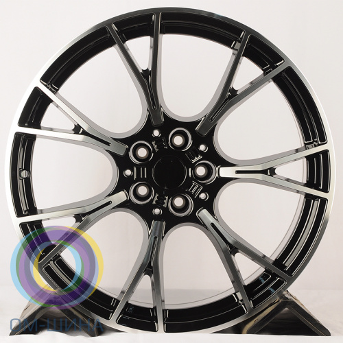 IWheel 753 8.5x20/5x112 D66.5 ET26 Black Machine Face (передняя ось)