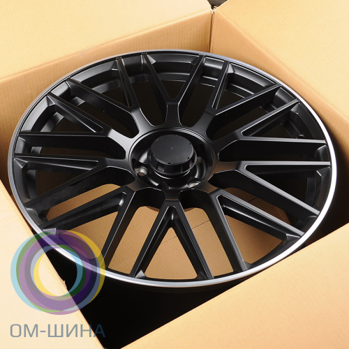 Anzoo H932D 10.0x21/5x112 D66.56 ET45 Matt Black Machine Lip (передняя ось)