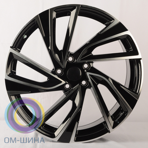 IWheel 8391 8.0x18/5x112 D57.1 ET45 Black Machined Face