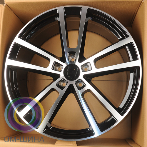 Anzoo H3081F 10.0x22/5x130 D71.6 ET48 Black Machine Face (передняя ось)