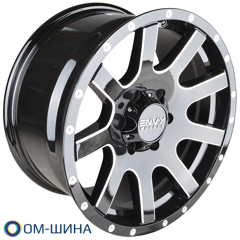  NW9002B Ivision Wheel NW9002B 9.0x18/6x135 D87.1 ET18 Gloss Black / Side Mill