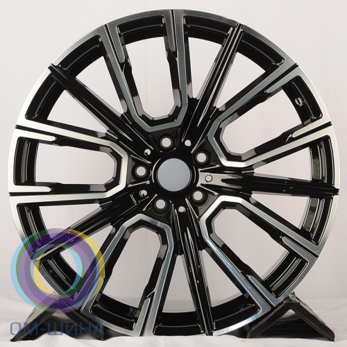 Anzoo H3168F 9.5x20/5x112 D66.5 ET35 Black Machine Face (задняя ось)