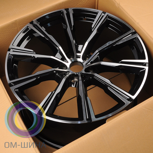 Anzoo H796D 9.0x20/5x112 D66.6 ET35 Black Machine Face (передняя ось)