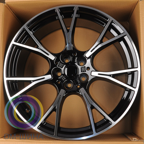 HMD 4088 8.5x20/5x112 D66.6 ET25 Black Machine Face (передняя ось)