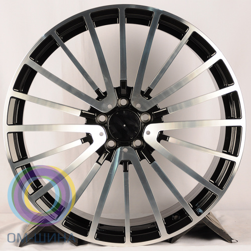 Anzoo ALX0566 10.0x21/5x112 D66.56 ET35 Glossy Black Machine Face (задняя ось)