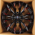 Anzoo JT227-8 9.0x18/6x139.7 D110.1 ET0 Gloss Black+Milling window+red coating