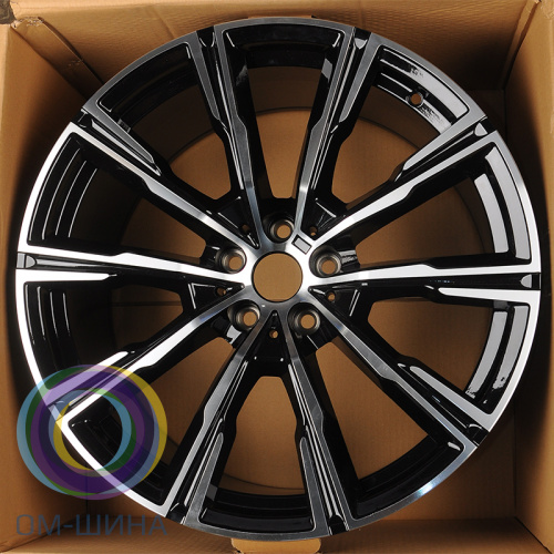 Anzoo H796D 9.0x20/5x112 D66.6 ET35 Black Machine Face (передняя ось)