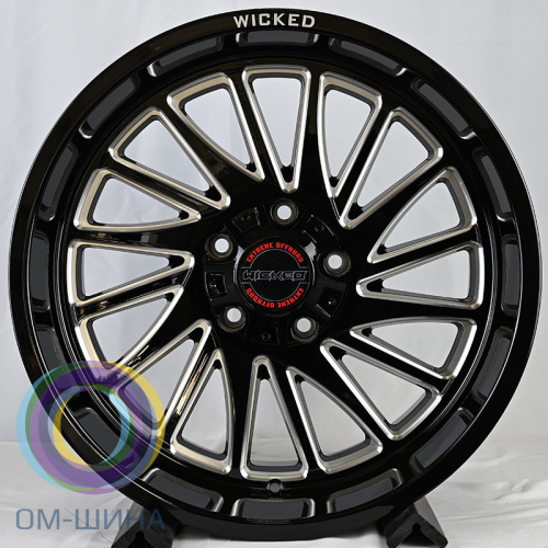 IWheel FA648 10.0x20/5x139.7 D87.1 ET-19 Gloss Black Milled